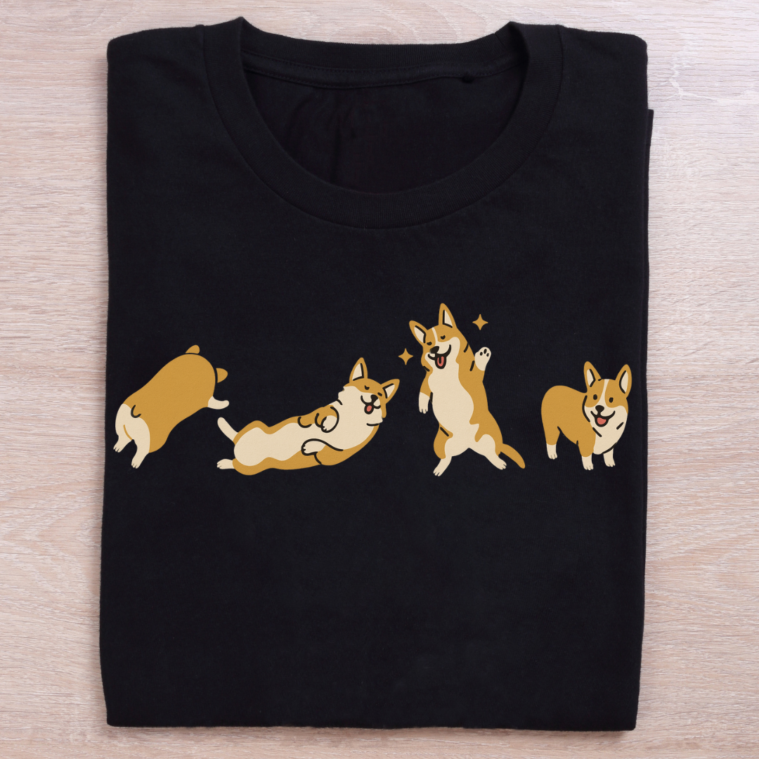 Corgi Graphic Tee for Dog Lovers - Unisex Classic Crew T-Shirt